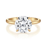 MICHAEL M Engagement Rings 18K Yellow Gold / 4 / 1 *Crown R826 High Polished R826HP-1
