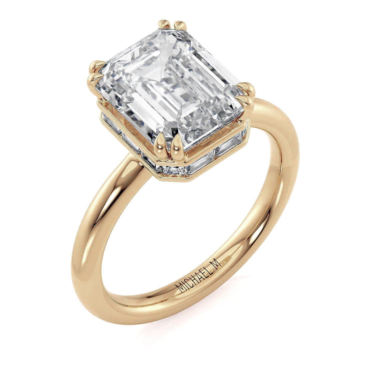 MICHAEL M Engagement Rings 18K Yellow Gold / 4 / 1 Monarch R809 R809-3