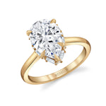 MICHAEL M Engagement Rings 18K Yellow Gold / 4 / 1 Monarch R839 Pear R839-1