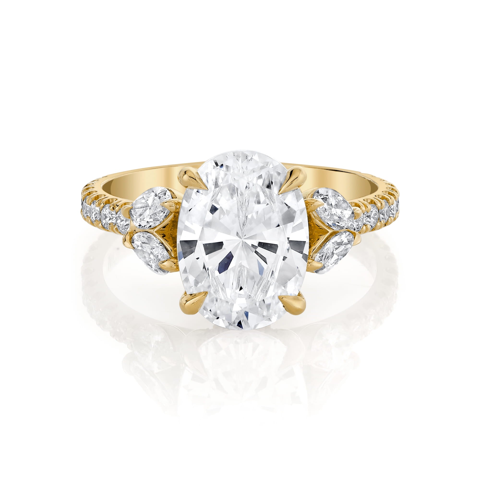 MICHAEL M Engagement Rings 18K Yellow Gold / 4 / 1 Montage R844 R844-1
