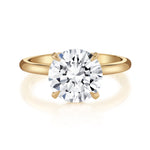MICHAEL M Engagement Rings 18K Yellow Gold / 4 / 1 Solitaire R706 High Polished R706HP-1