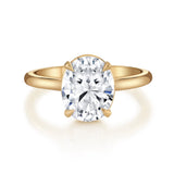MICHAEL M Engagement Rings 18K Yellow Gold / 4 / 1 Solitaire R750HP R750HP-1
