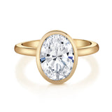 MICHAEL M Engagement Rings 18K Yellow Gold / 4 / 1 Solitaire R838 R838-1-OV