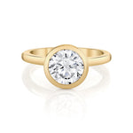 MICHAEL M Engagement Rings 18K Yellow Gold / 4 / 1 Solitaire R838 Round R838-1RD