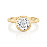 MICHAEL M Engagement Rings 18K Yellow Gold / 4 / 1 Solitaire R838 Round R838-1RD