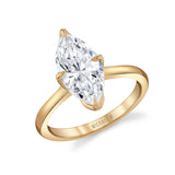 MICHAEL M Engagement Rings 18K Yellow Gold / 4 / 1 Tulip R849 High Polished R849HP-1