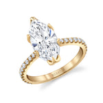 MICHAEL M Engagement Rings 18K Yellow Gold / 4 / 1 Tulip R850U R850U-1