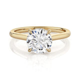 MICHAEL M Engagement Rings 18K Yellow Gold / 4 Crown R826-2 Round R826-2RD