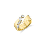 MICHAEL M Engagement Rings 18K Yellow Gold / 4 Montage Diamond Split Band B550-4-YG