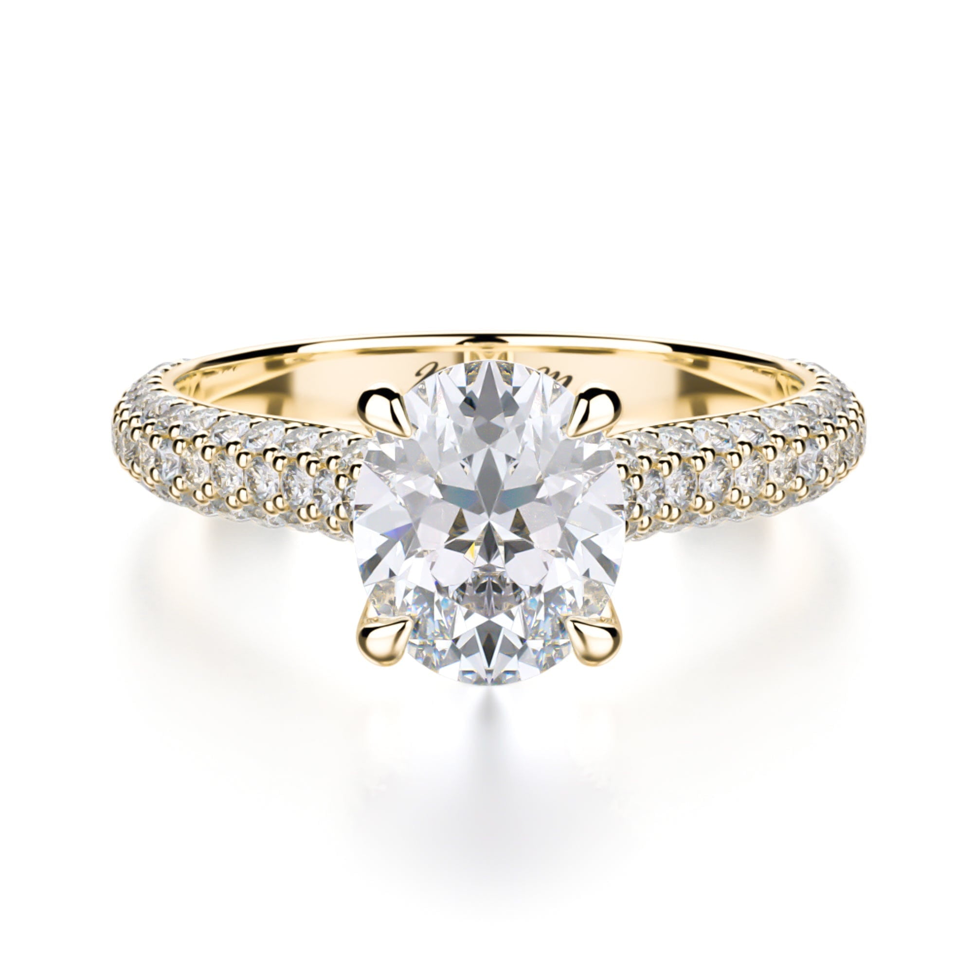 MICHAEL M Engagement Rings 18K Yellow Gold Crown R708-2 R708-2