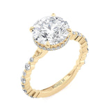 MICHAEL M Engagement Rings 18K Yellow Gold Crown R815-3