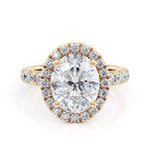 MICHAEL M Engagement Rings 18K Yellow Gold Europa R320L-3-OV R320L-3-OV-YG