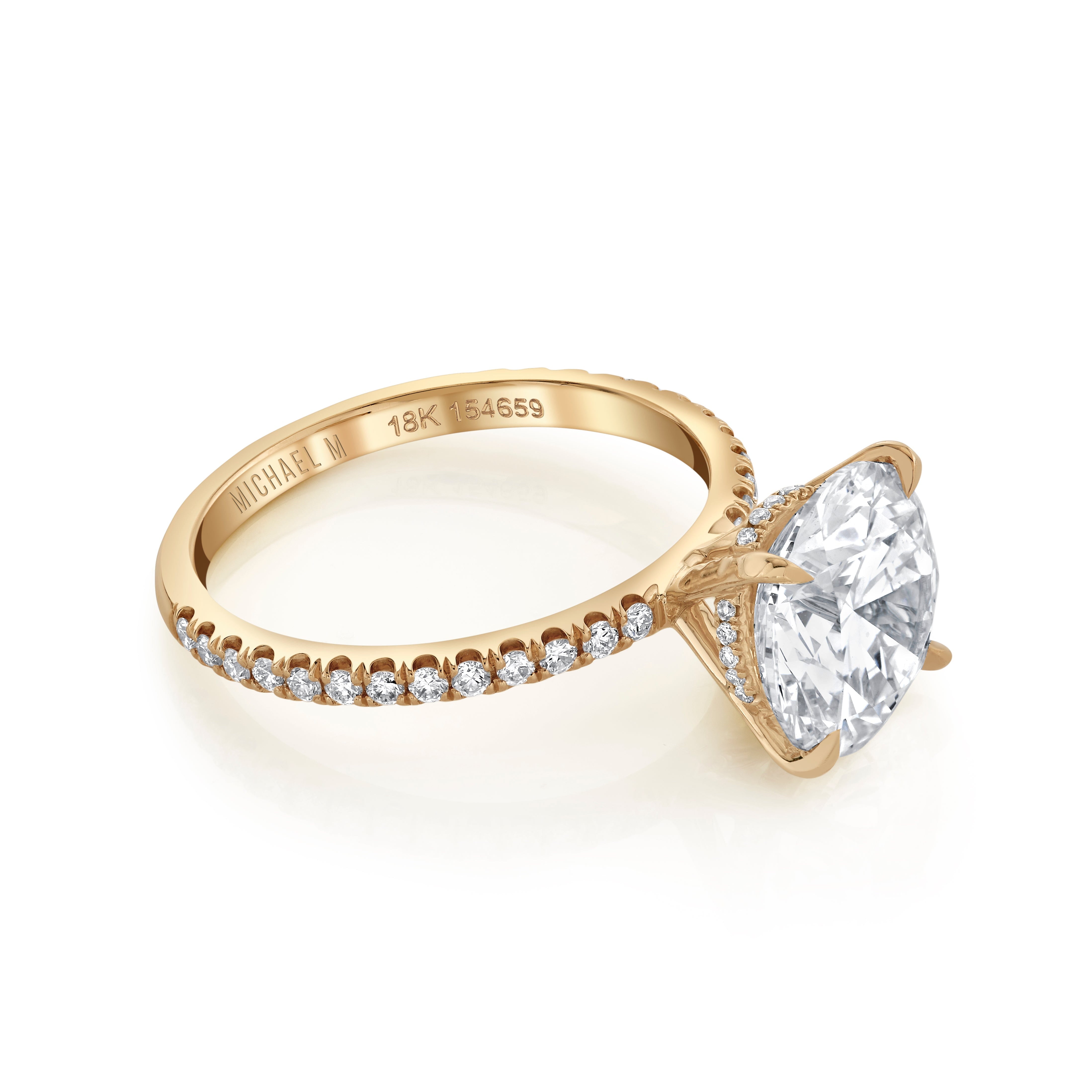 MICHAEL M Engagement Rings 18K Yellow Gold Icons R706-3