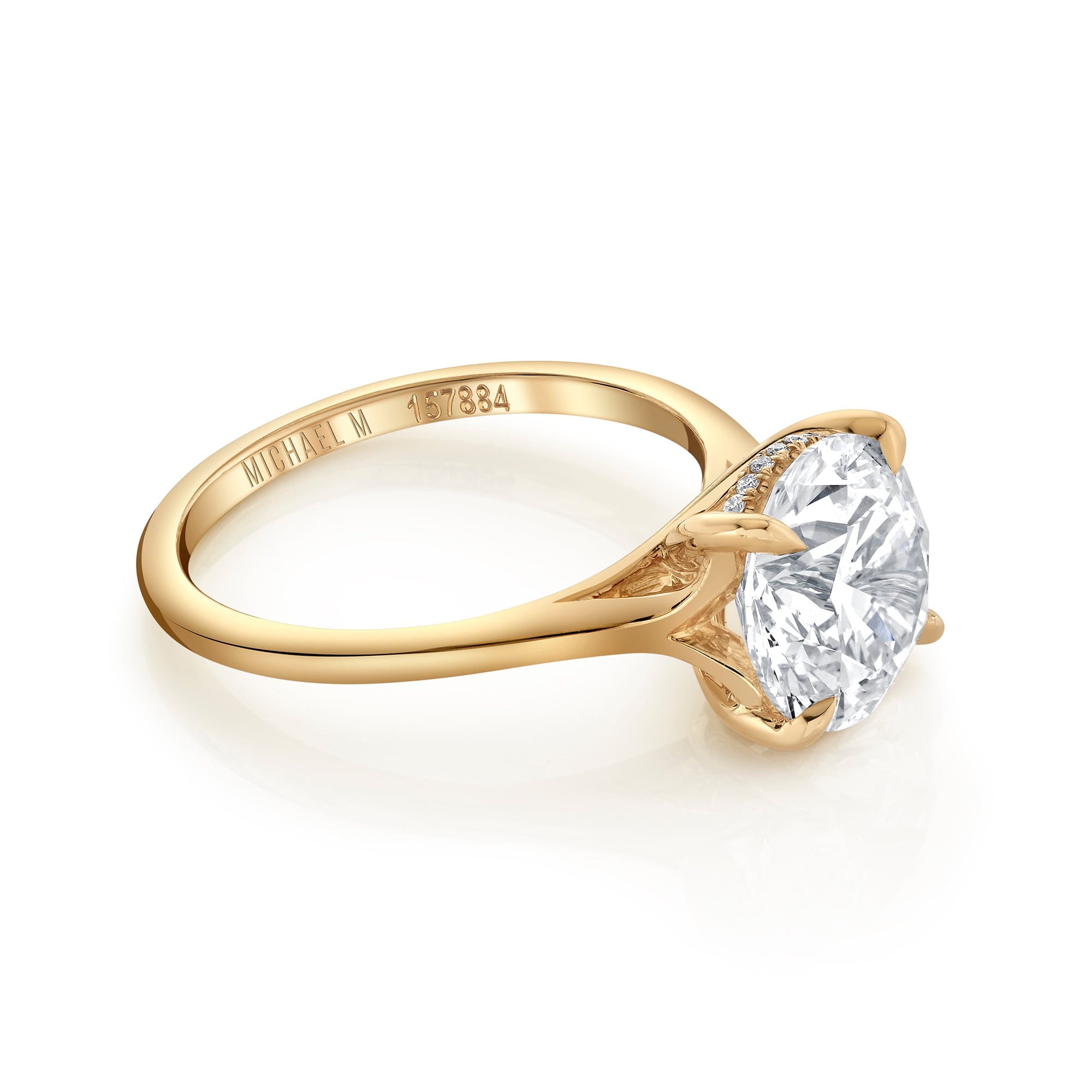MICHAEL M Engagement Rings 18K Yellow Gold Icons R828-3RD R828-3RD