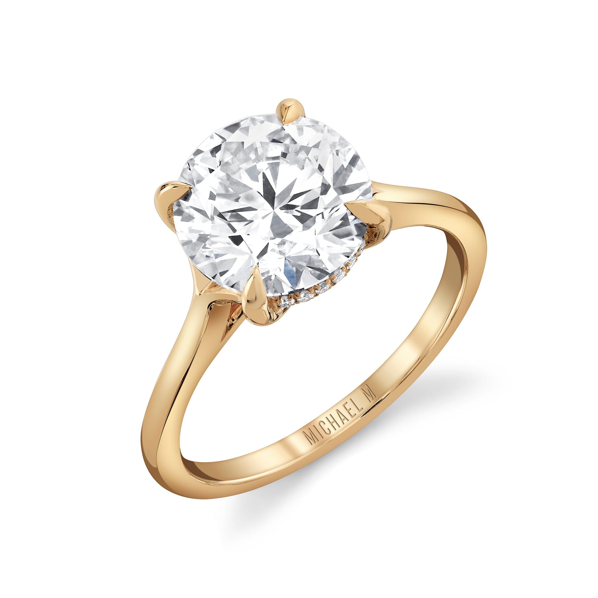 MICHAEL M Engagement Rings 18K Yellow Gold Icons R828-3RD R828-3RD