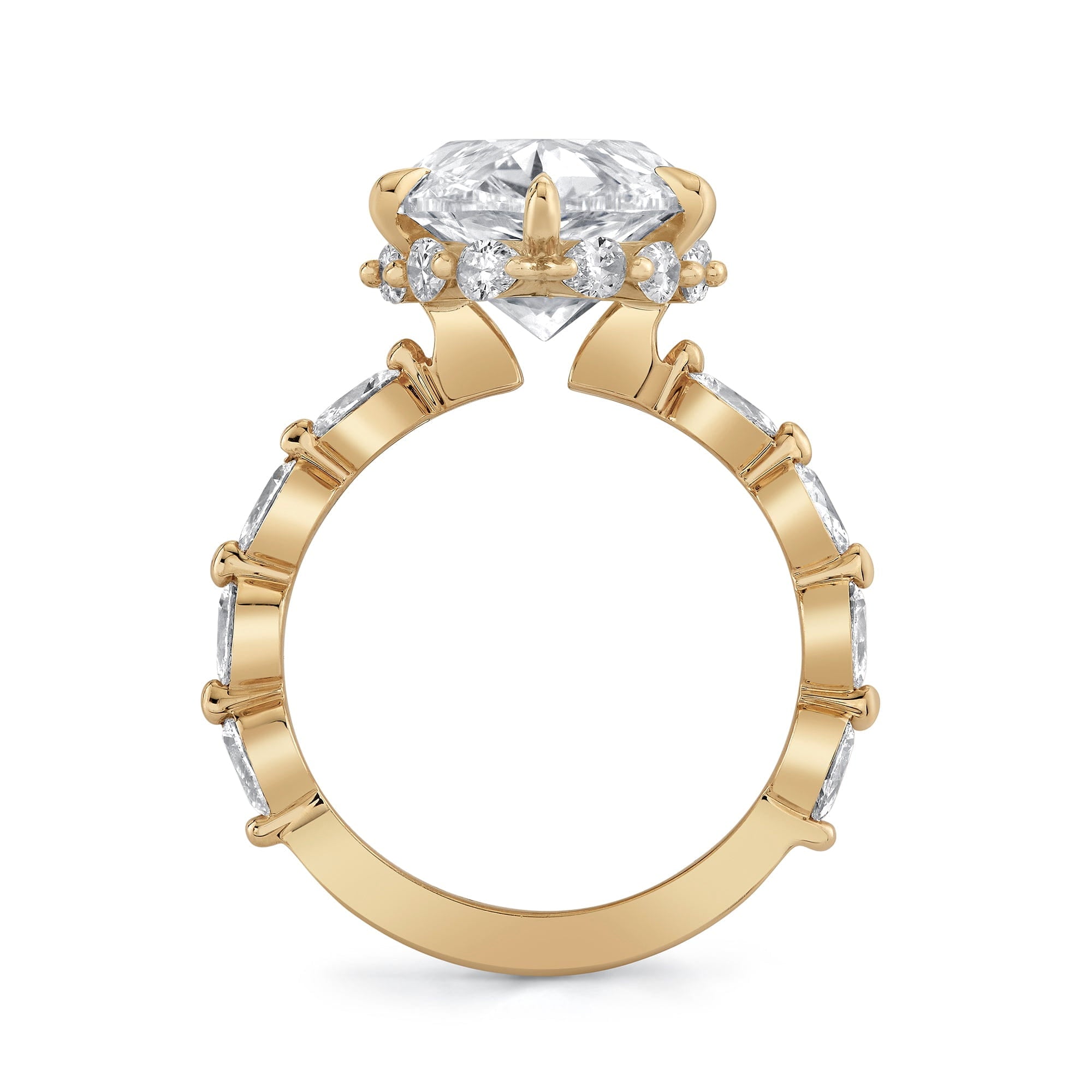 MICHAEL M Engagement Rings 18K Yellow Gold Icons R845-8