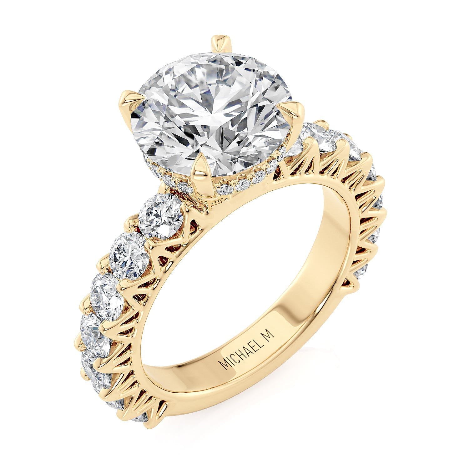 MICHAEL M Engagement Rings 18K Yellow Gold Meksian R902-3