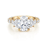 MICHAEL M Engagement Rings 18K Yellow Gold Meksian R908-4 Oval R908-4