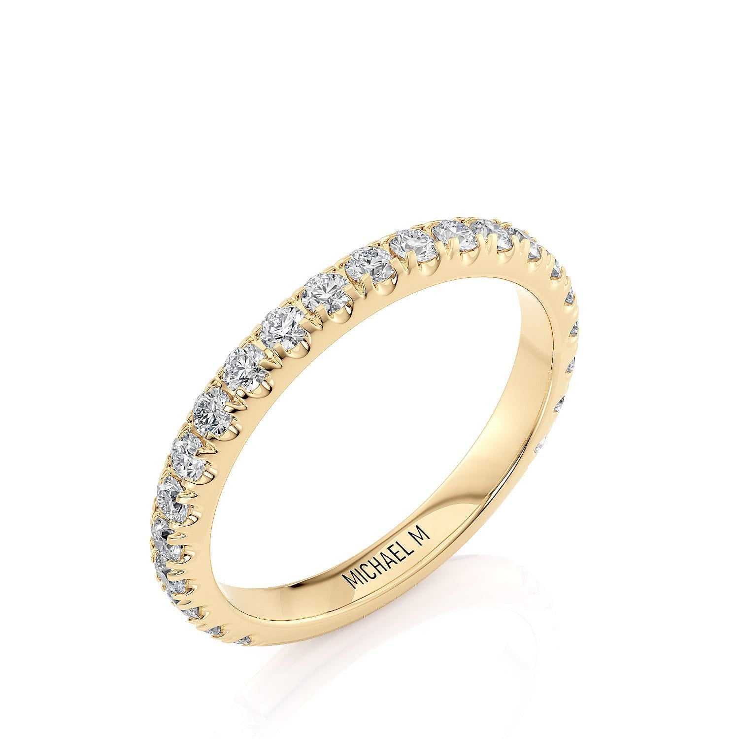 MICHAEL M Engagement Rings 18K Yellow Gold Wedding Band R660B