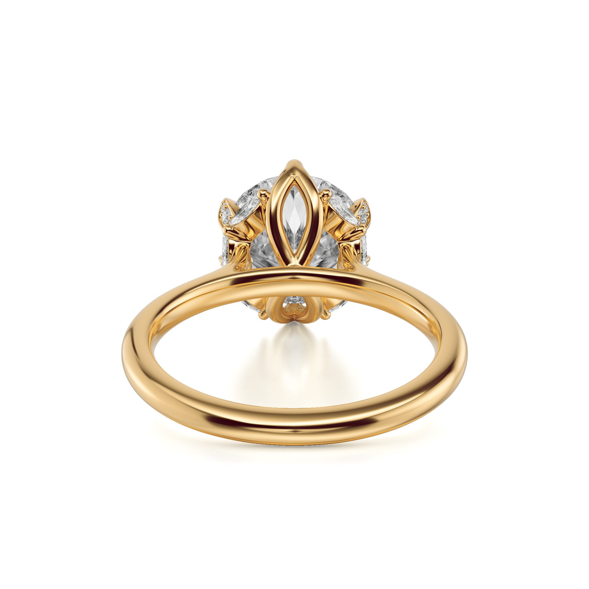 MICHAEL M Engagement Rings Bouquet R850 Round