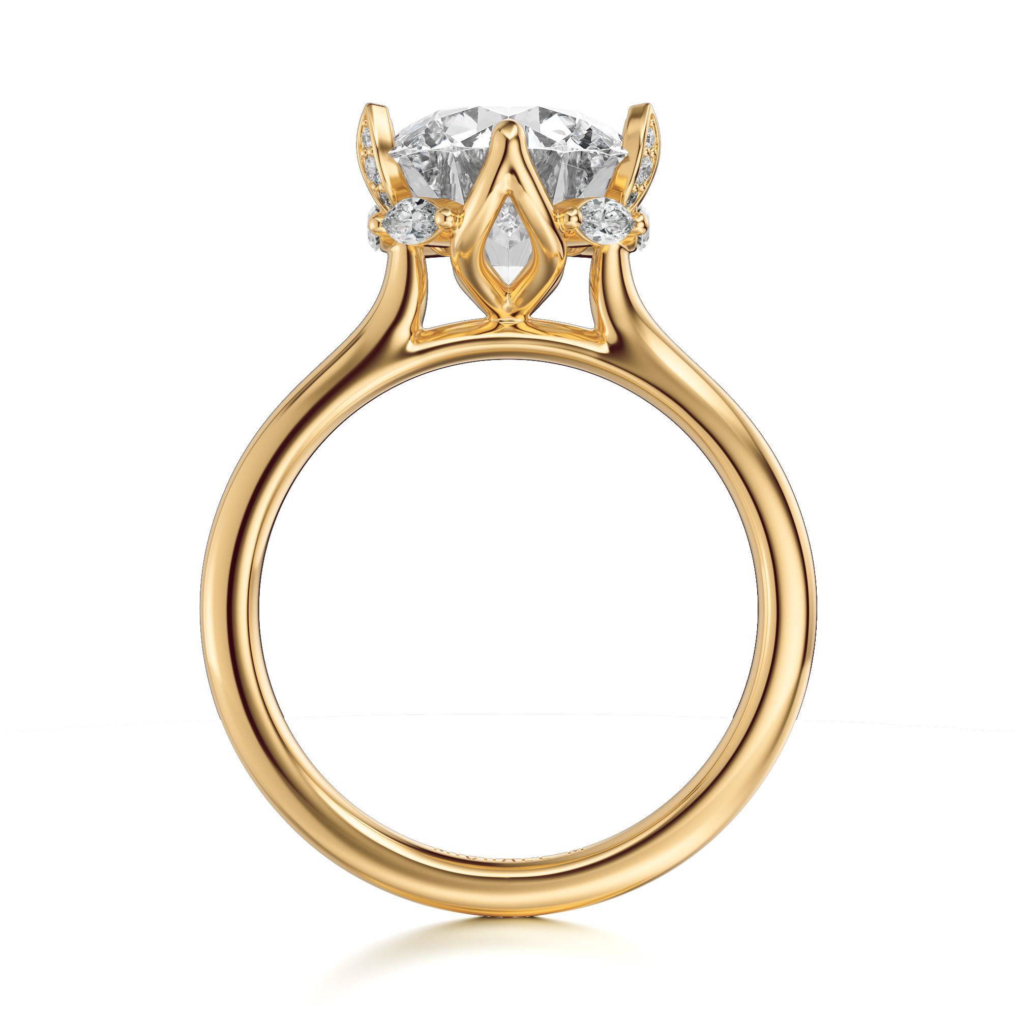 MICHAEL M Engagement Rings Bouquet R850 Round