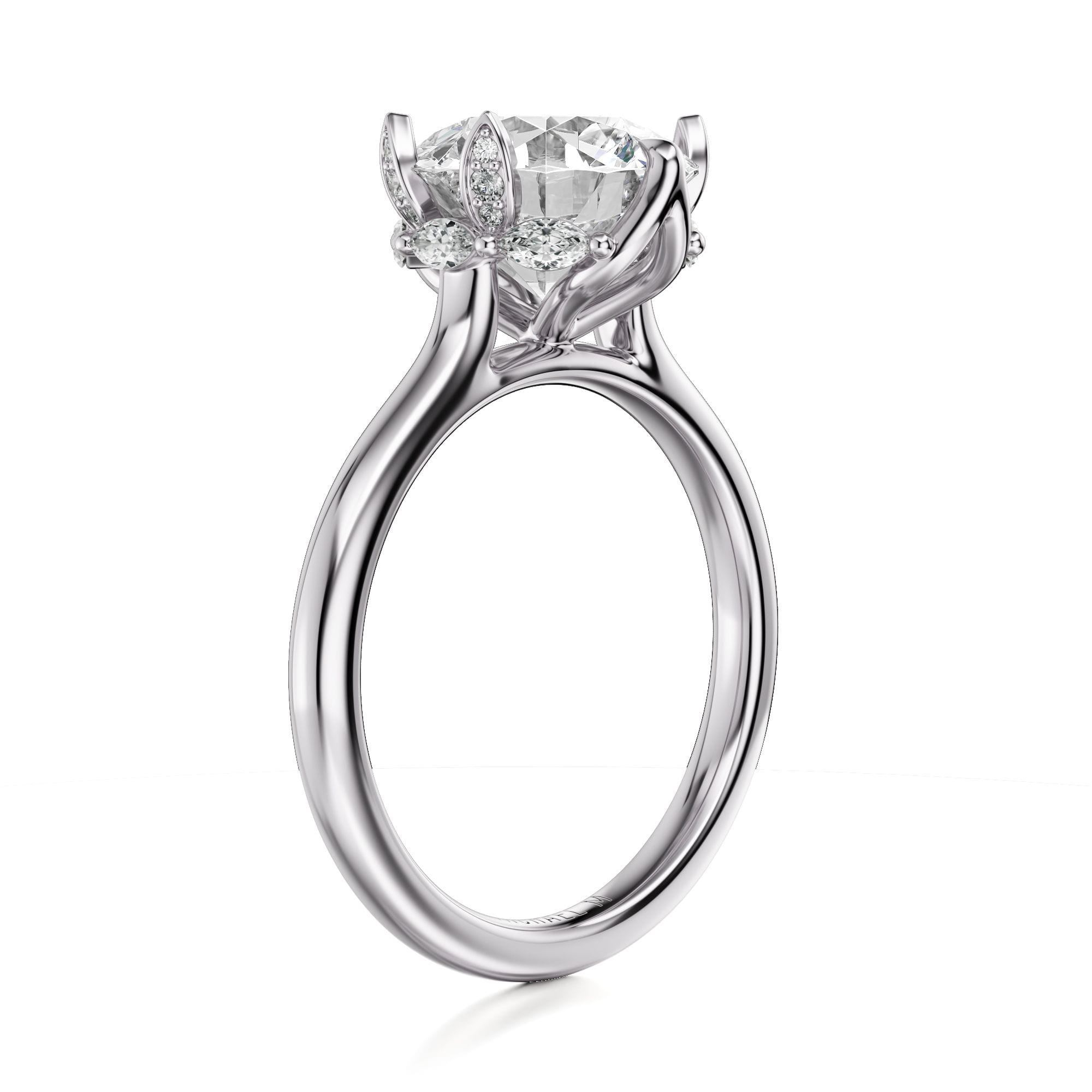 MICHAEL M Engagement Rings Bouquet R850 Round