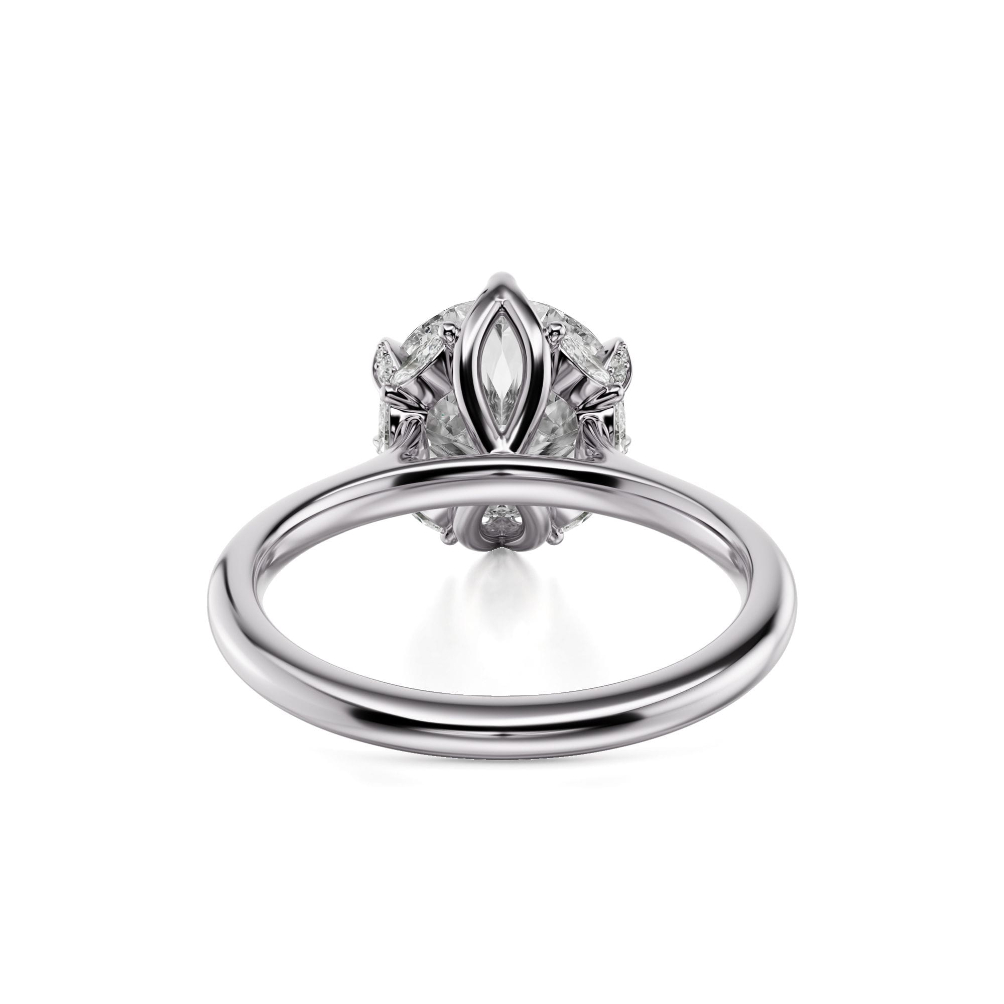 MICHAEL M Engagement Rings Bouquet R850 Round
