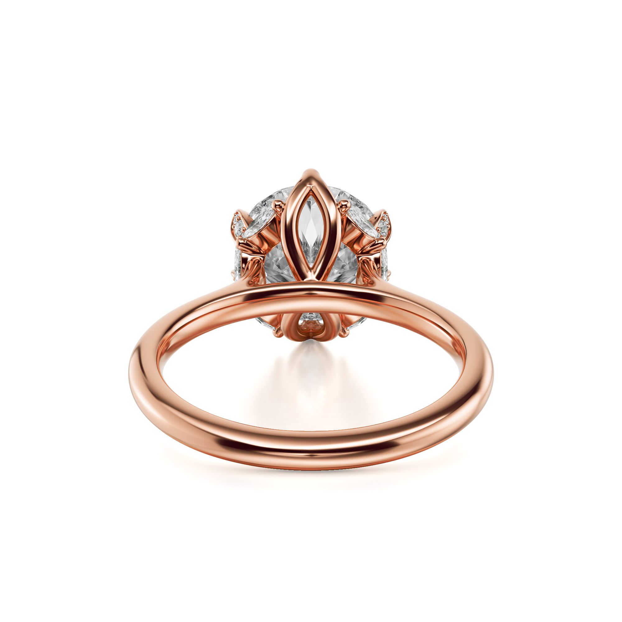 MICHAEL M Engagement Rings Bouquet R850 Round
