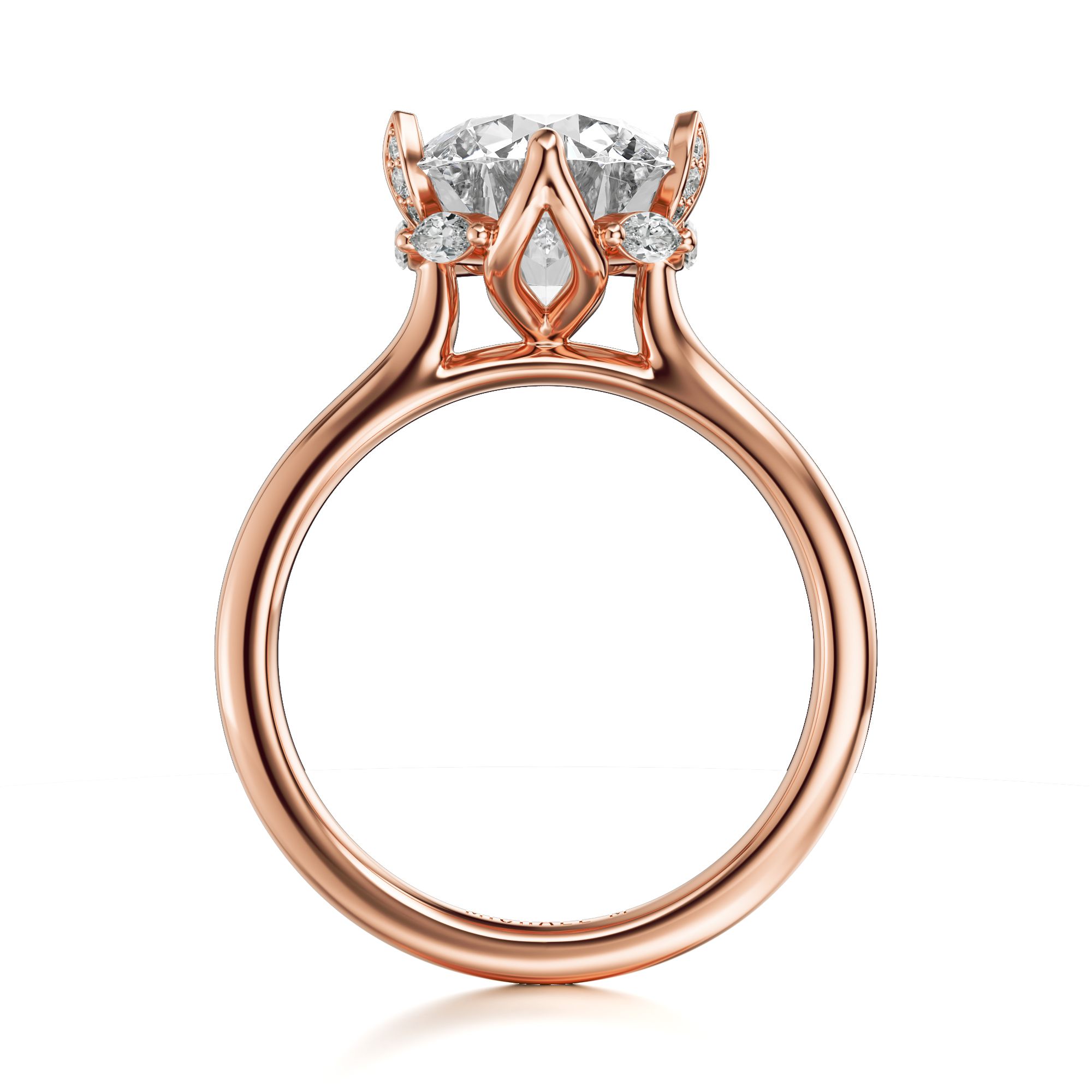 MICHAEL M Engagement Rings Bouquet R850 Round