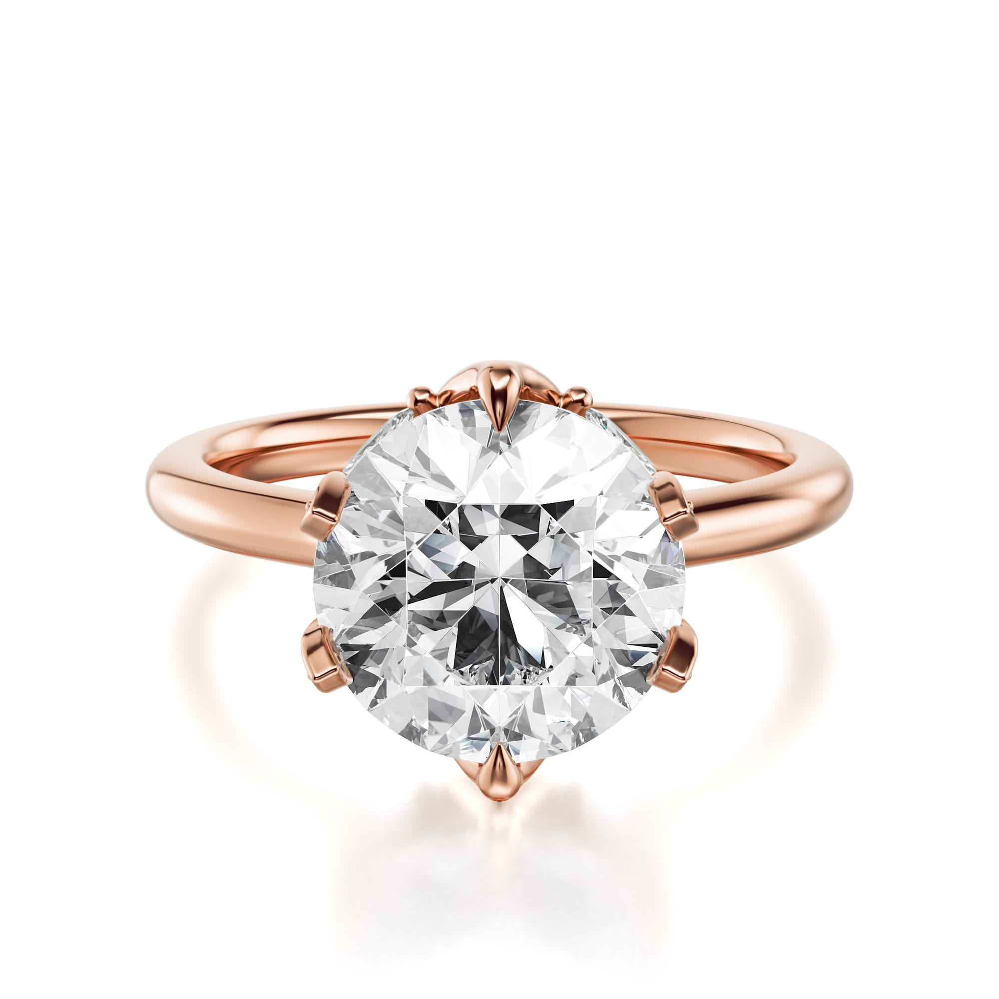MICHAEL M Engagement Rings Bouquet R850 Round