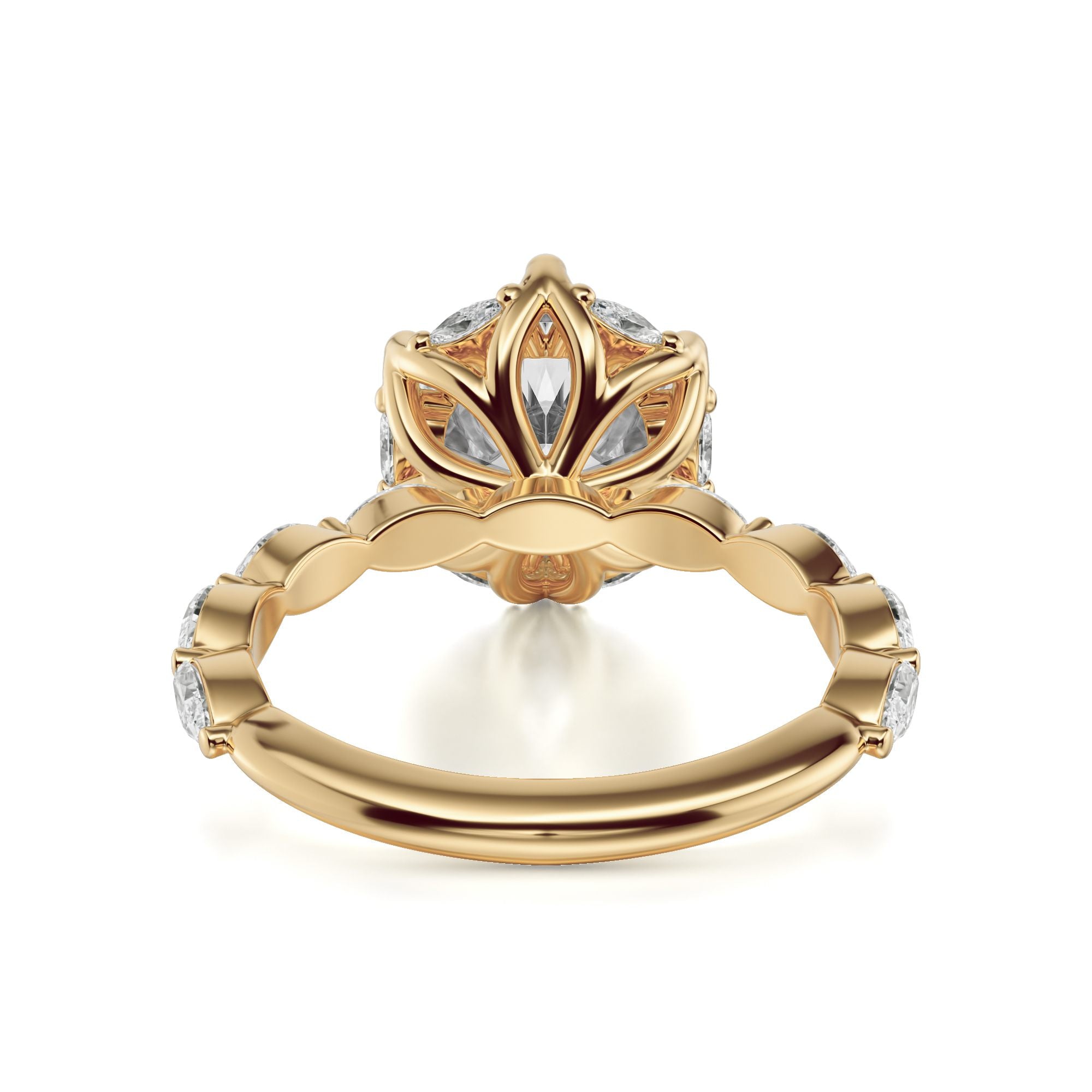 MICHAEL M Engagement Rings Bouquet R856 Round