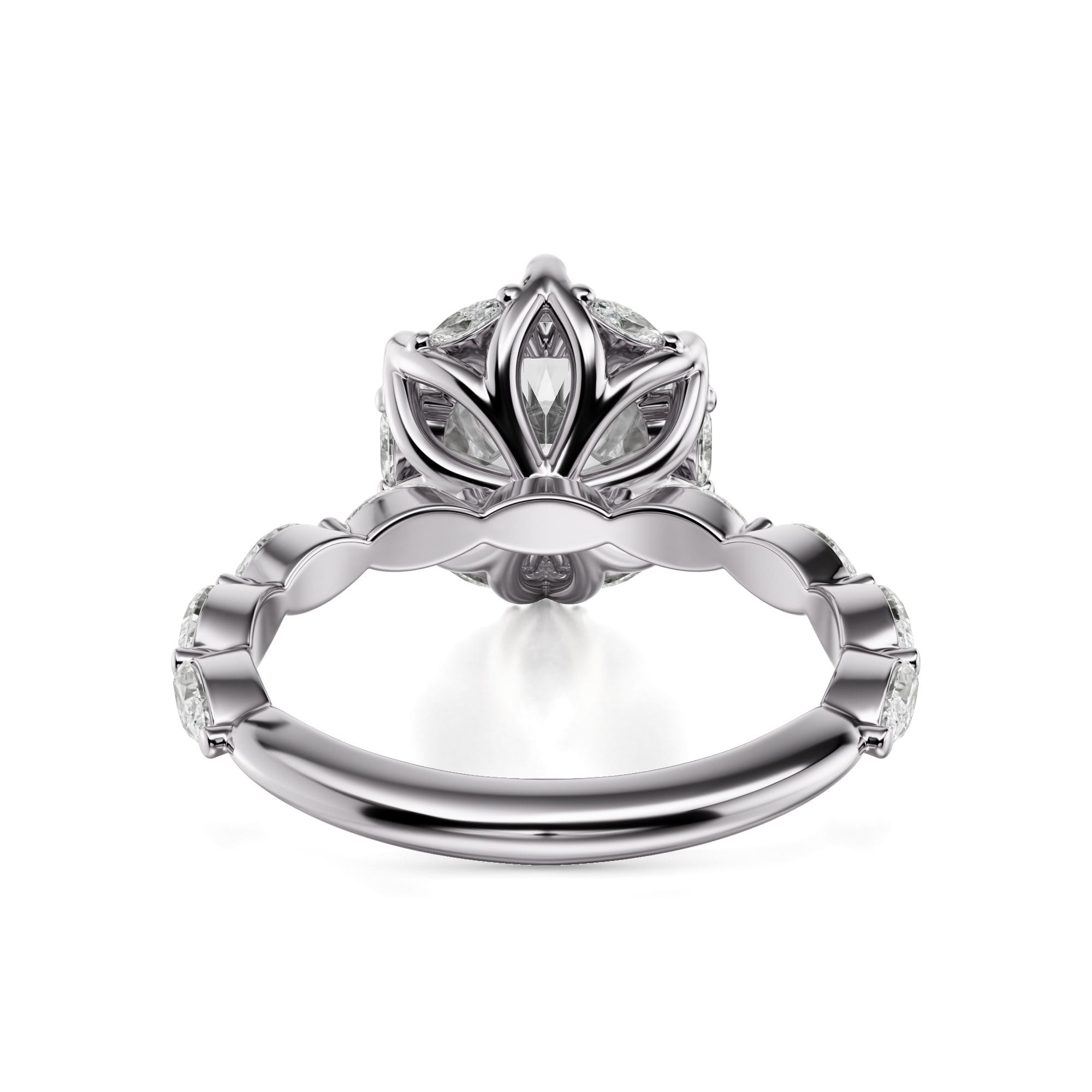 MICHAEL M Engagement Rings Bouquet R856 Round