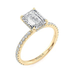 MICHAEL M Engagement Rings Crown R706-2 Emerald