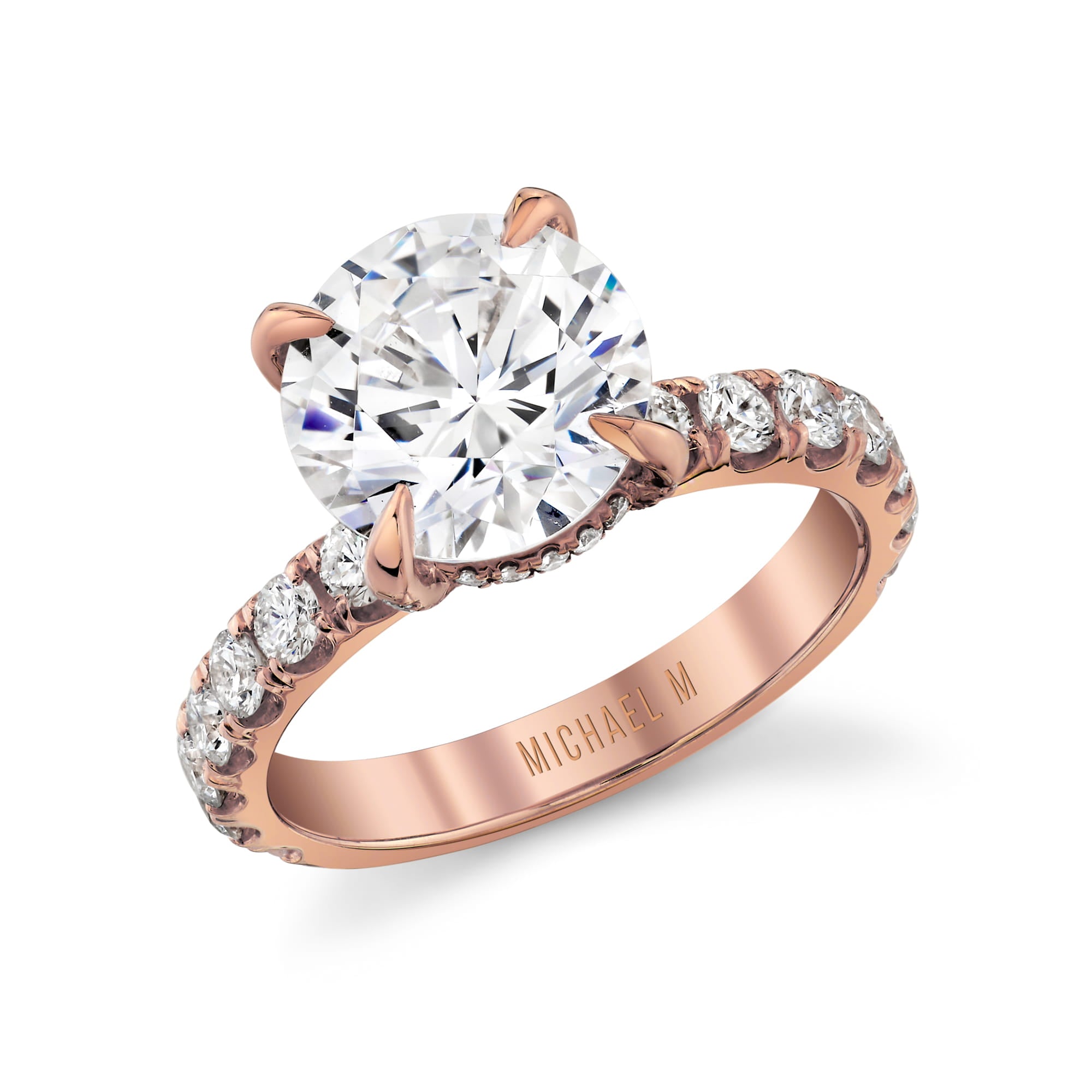 MICHAEL M Engagement Rings Crown R731-3 Round