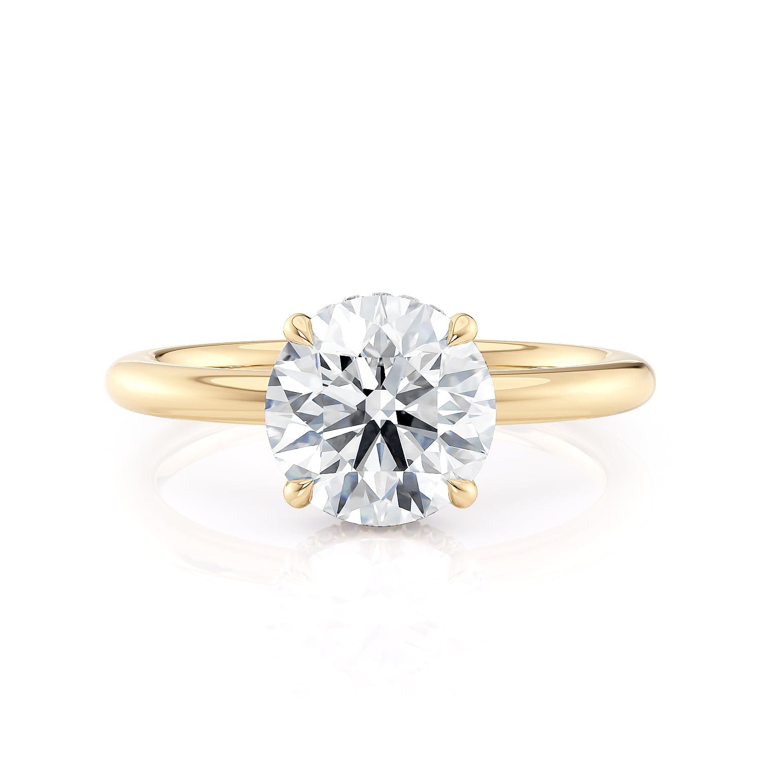 MICHAEL M Engagement Rings CROWN R750-2 Round-Cut Diamond Solitaire