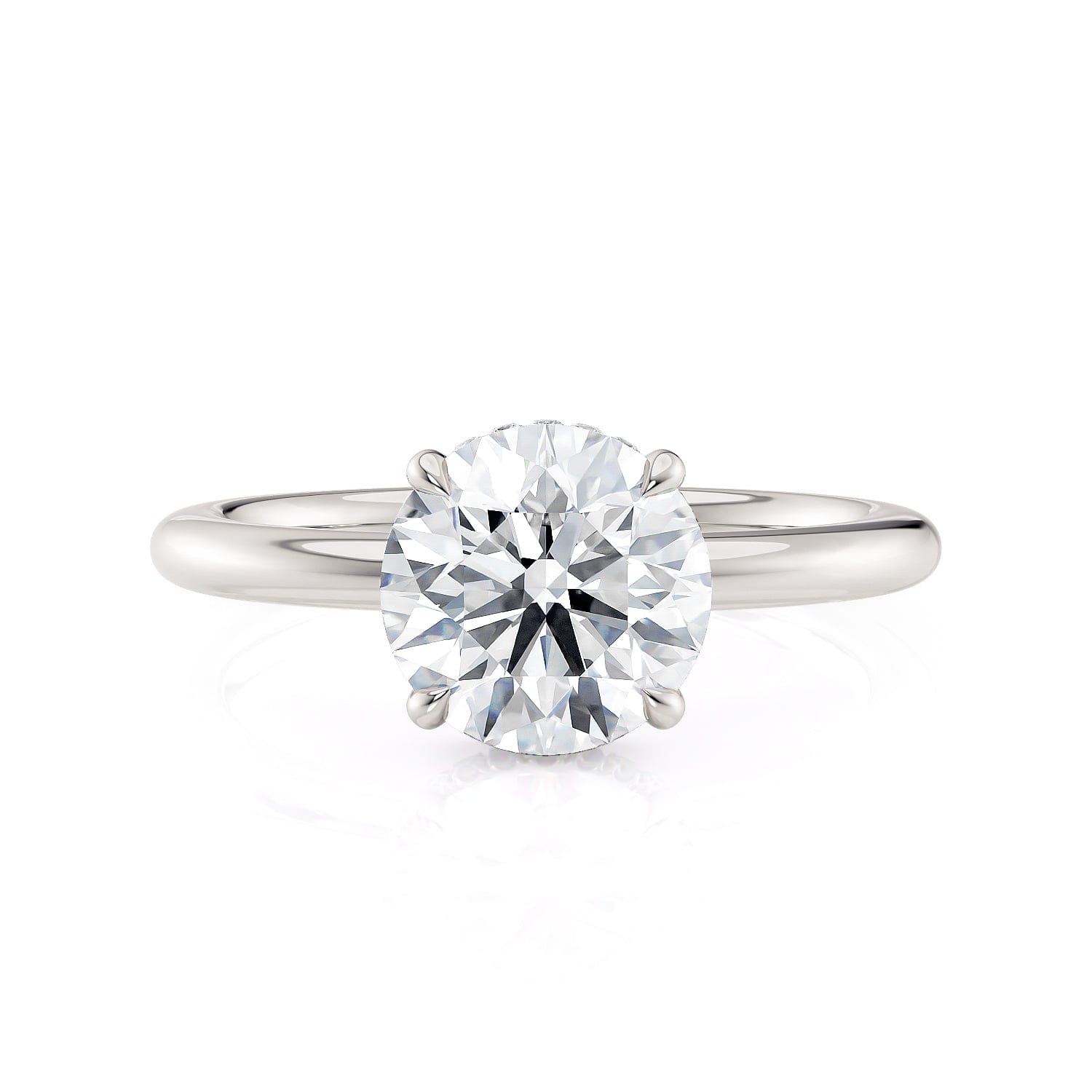 MICHAEL M Engagement Rings CROWN R750-2 Round-Cut Diamond Solitaire