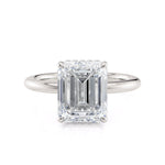MICHAEL M Engagement Rings CROWN R750-3EM Emerald-Cut Diamond Solitaire