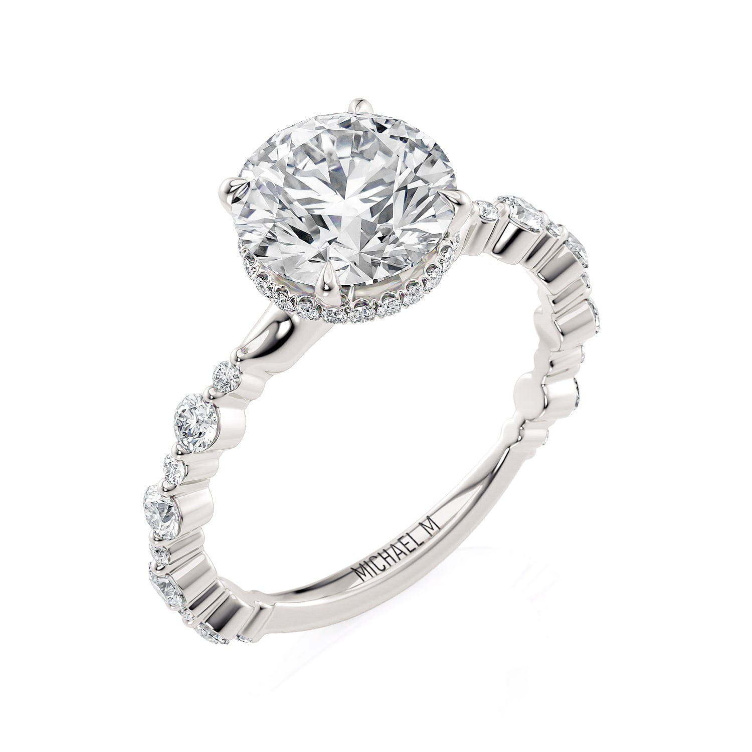 MICHAEL M Engagement Rings Crown R803-2