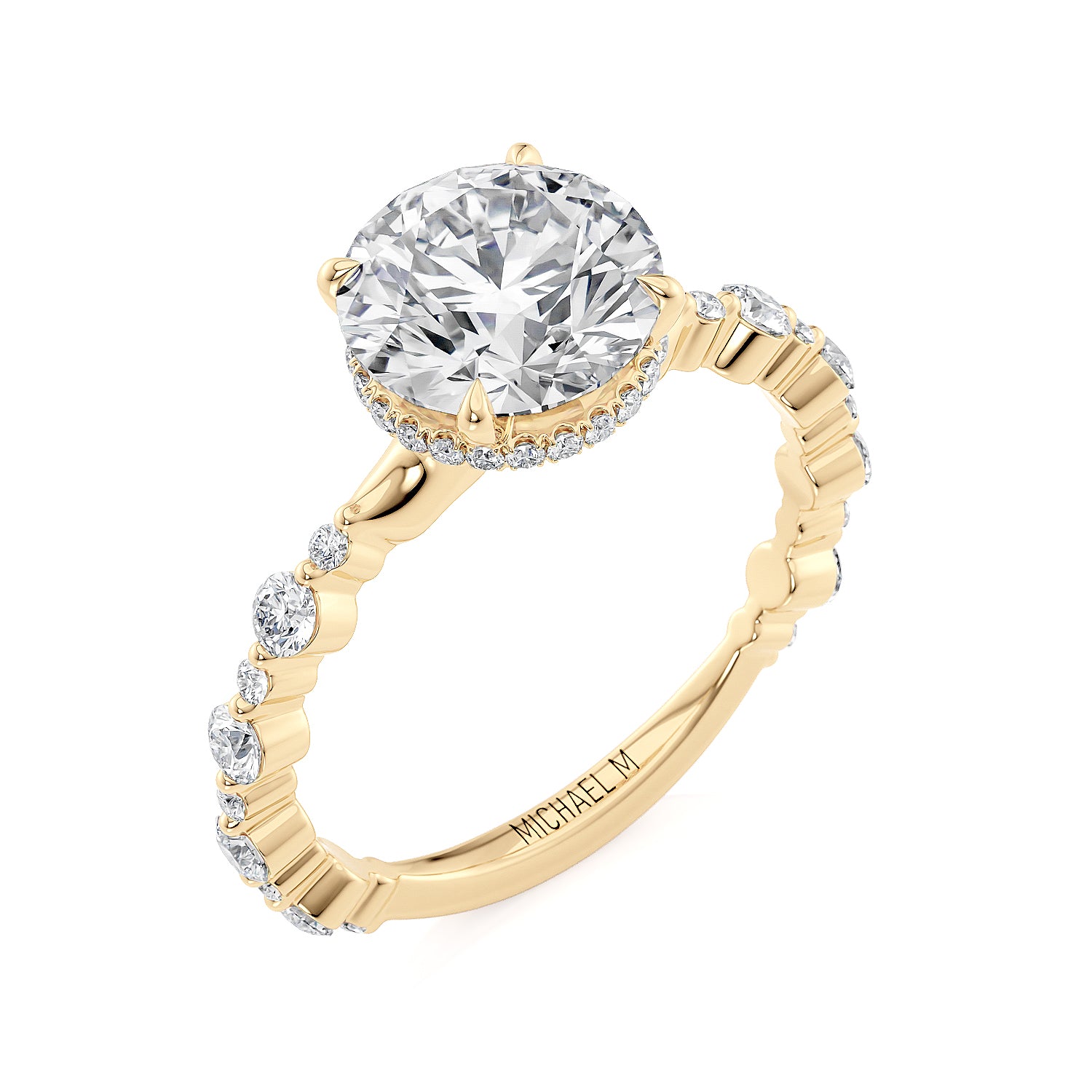 MICHAEL M Engagement Rings Crown R803-2