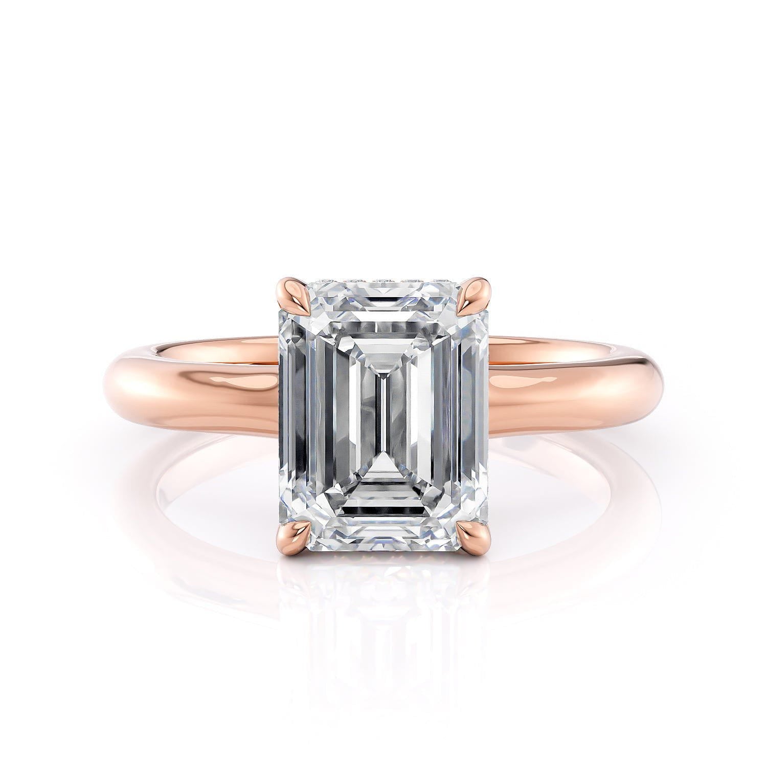 MICHAEL M Engagement Rings Crown R812-3 Emerald