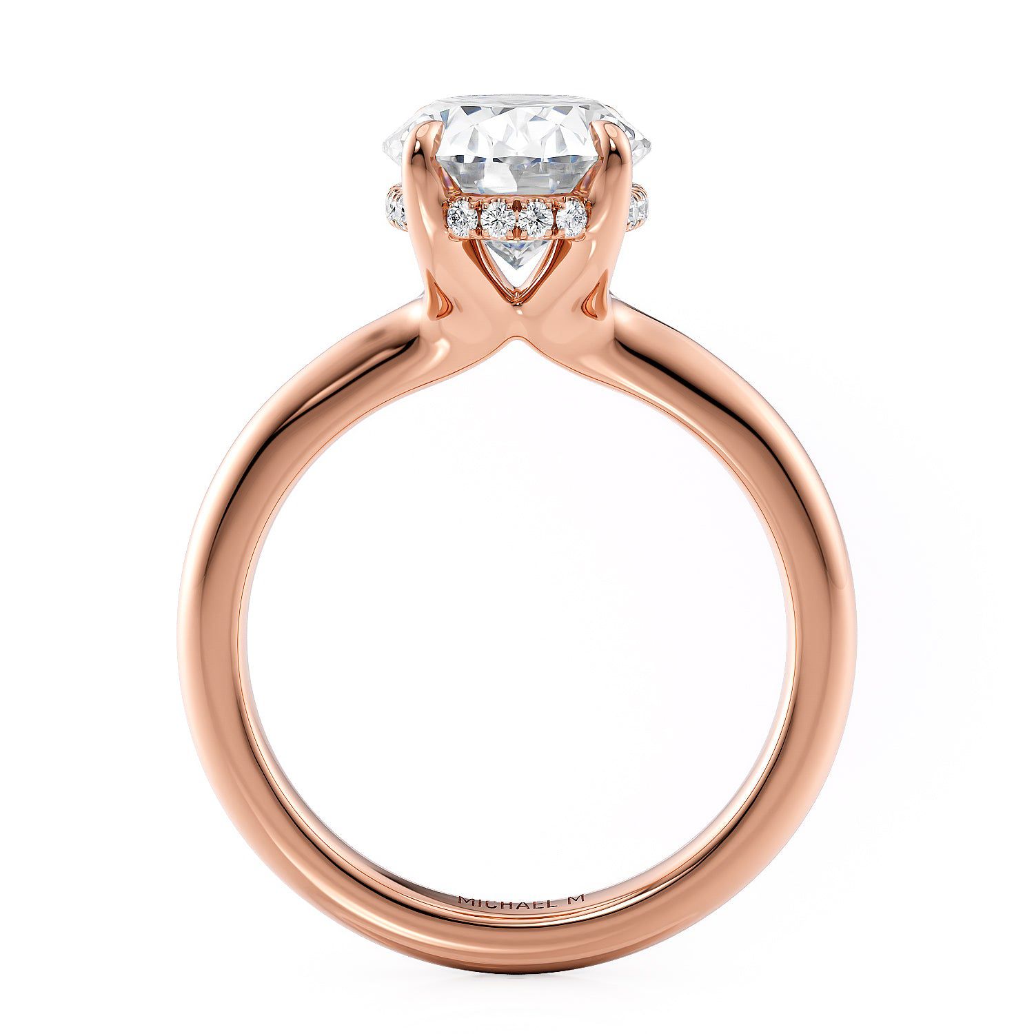 MICHAEL M Engagement Rings Crown R812-3 Oval