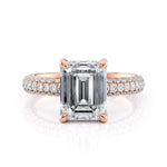 MICHAEL M Engagement Rings Crown R812PV-3 Emerald