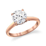 MICHAEL M Engagement Rings Crown R826-2 Round