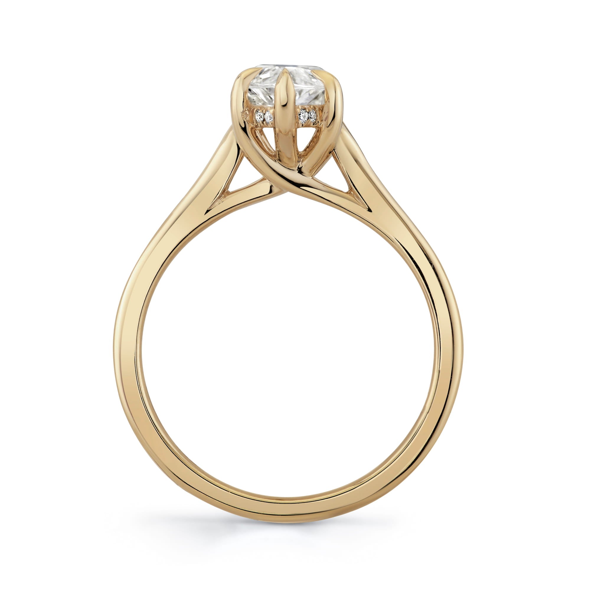 MICHAEL M Engagement Rings Crown R828-2 Marquise
