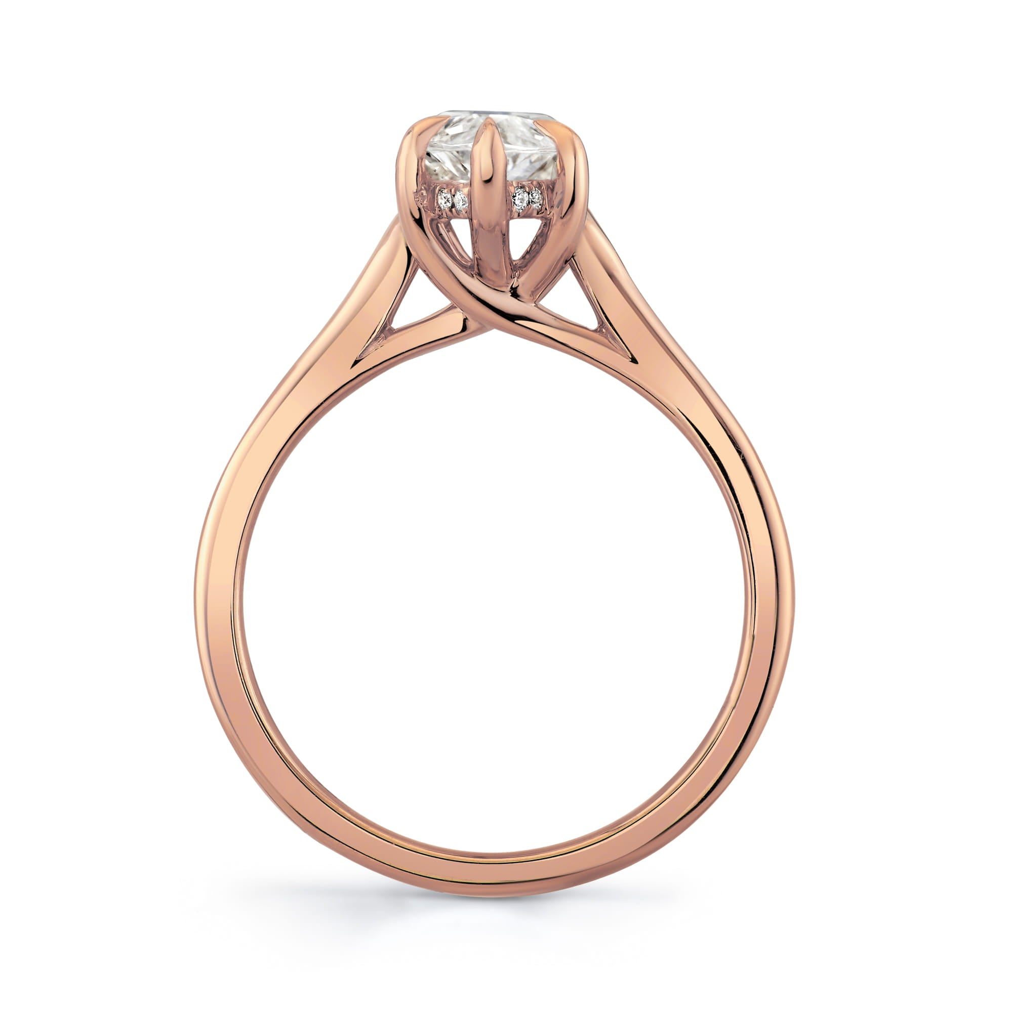 MICHAEL M Engagement Rings Crown R828-2 Marquise