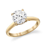 MICHAEL M Engagement Rings Icons - Crown Round Hidden Halo