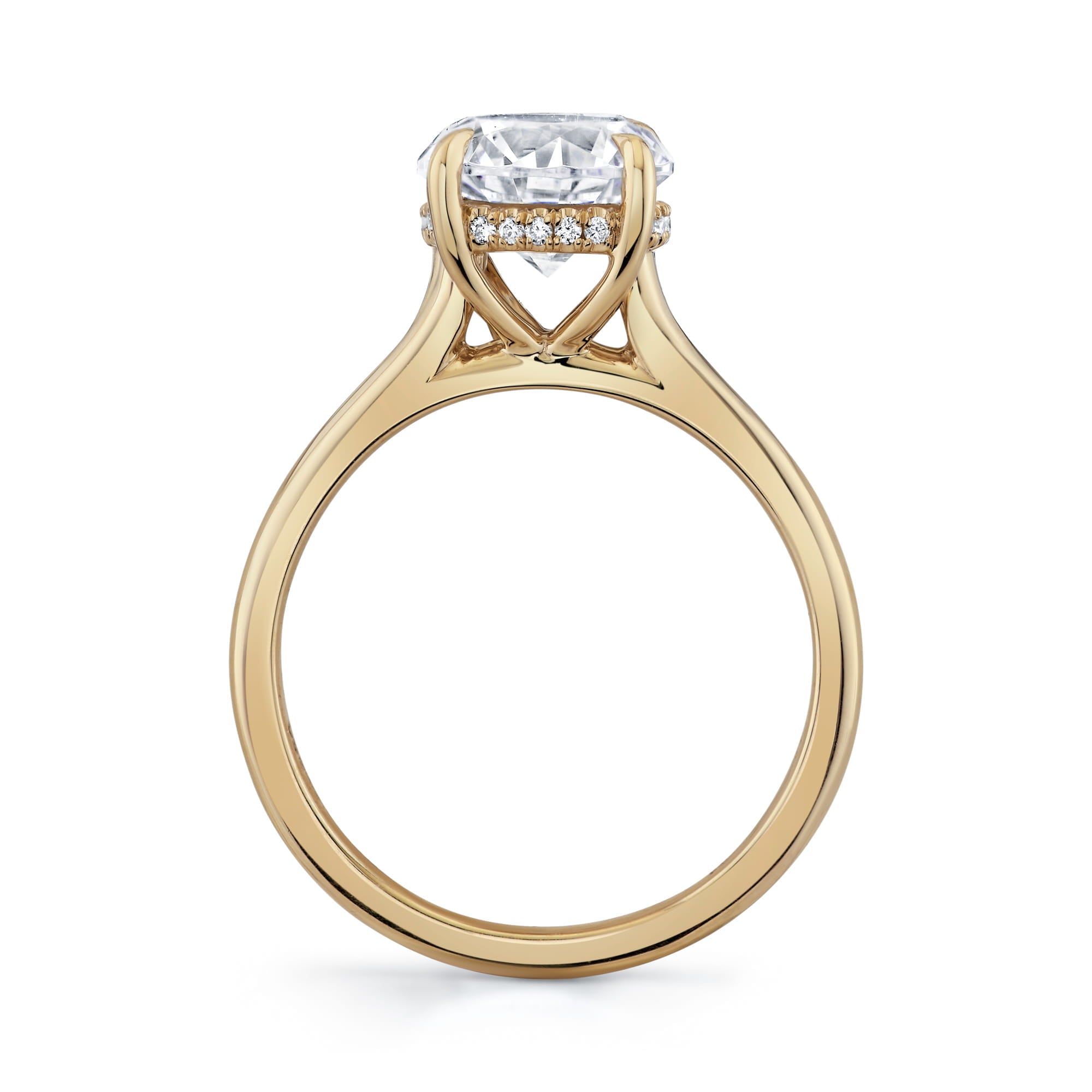 MICHAEL M Engagement Rings Icons - Crown Round Hidden Halo