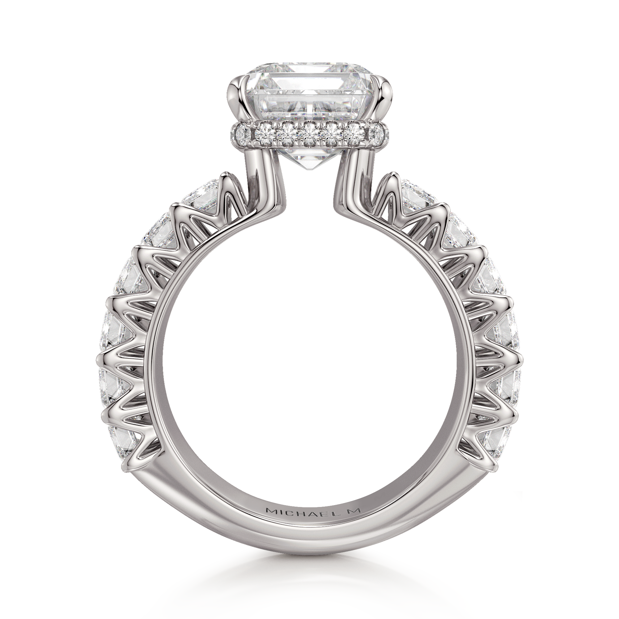 MICHAEL M Engagement Rings Meksian R904-3 Emerald