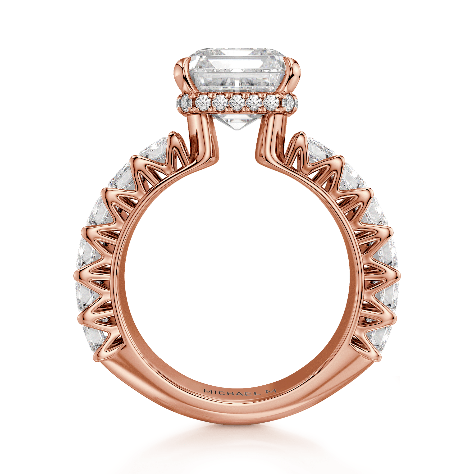 MICHAEL M Engagement Rings Meksian R904-3 Emerald