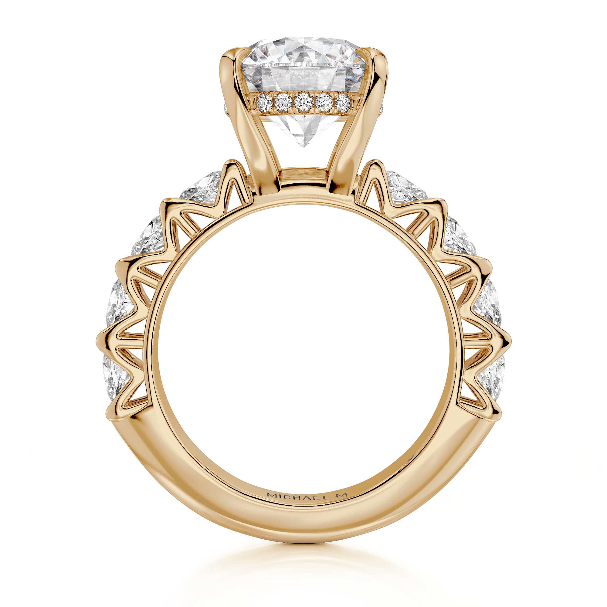 MICHAEL M Engagement Rings Meksian R905-3 Round